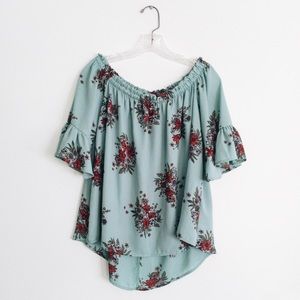 Floral Off The Shoulder Blouse